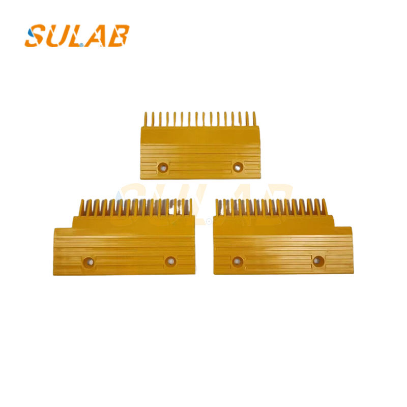 Escalator Yellow Plastic Comb Plate Central Escalator Accessories Escalator Step Comb Plate 655B013H06