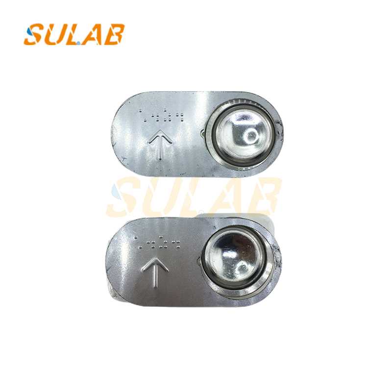 Stainless Steel Round Elevator Button with Braille and Intercom Function Model A3N10381