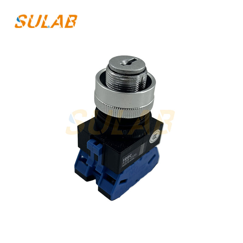 IDEC ASW0335 Key-Operated Selector Switch with Spring-Return 22 mm Mounting Holes and IP65 Front Protection for Elevators