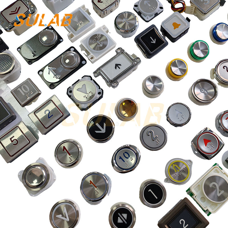 BR32A 32mm Universal Specification Elevator Button with LED Backlight Indicator and Normally Open Momentary Contact