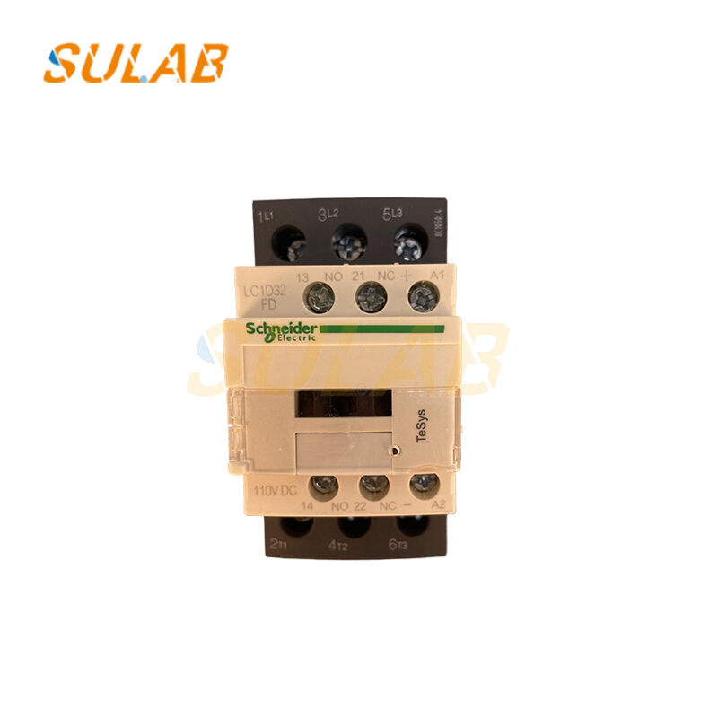Schneider LC1D32FD 3-Pole Power Contactor 32A 110VDC Coil 1NO+1NC Aux for Elevator Control Cabinet