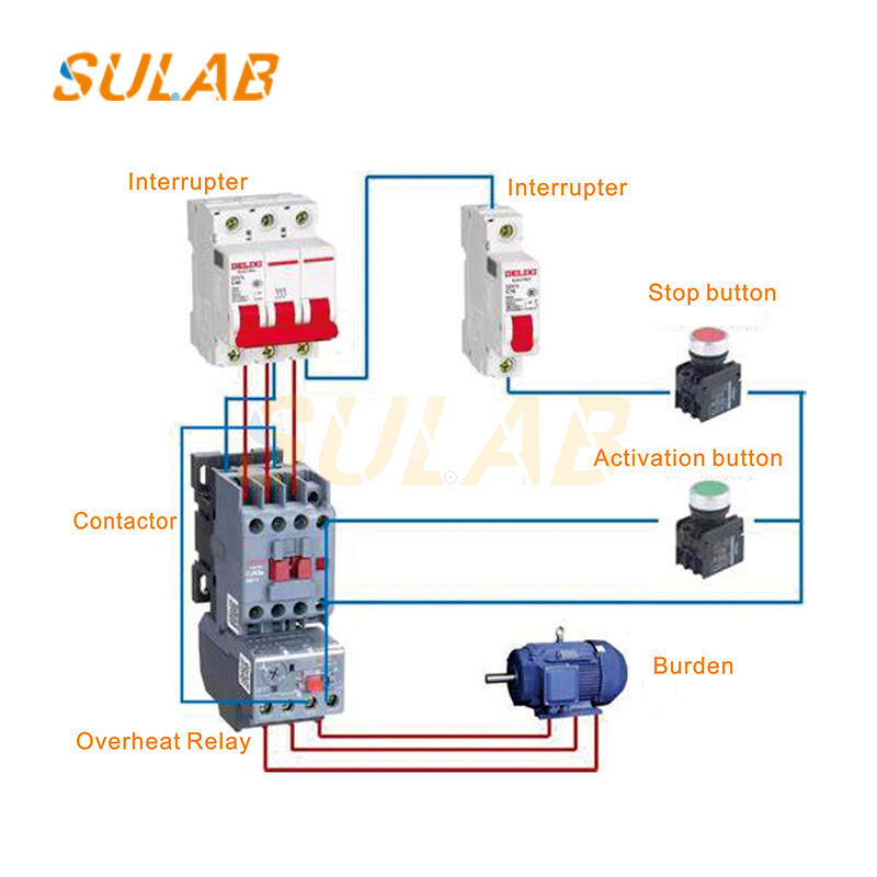 TGC1-4011 3-Pole AC Contactor 40A 1NO+1NC Auxiliary Contacts For Elevator Control Cabinet Motor Circuit